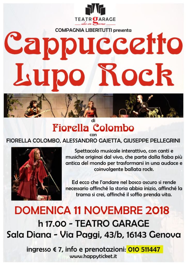 Cappuccetto Lupo Rock al Teatro Garage